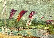 Alfred Sisley regatta oil painting